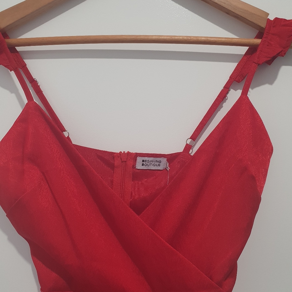 Beginning Boutique size XXS red frill dress - Picture 5 of 10